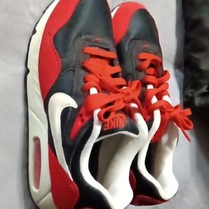 Nike Kids Black and Red Sneakers